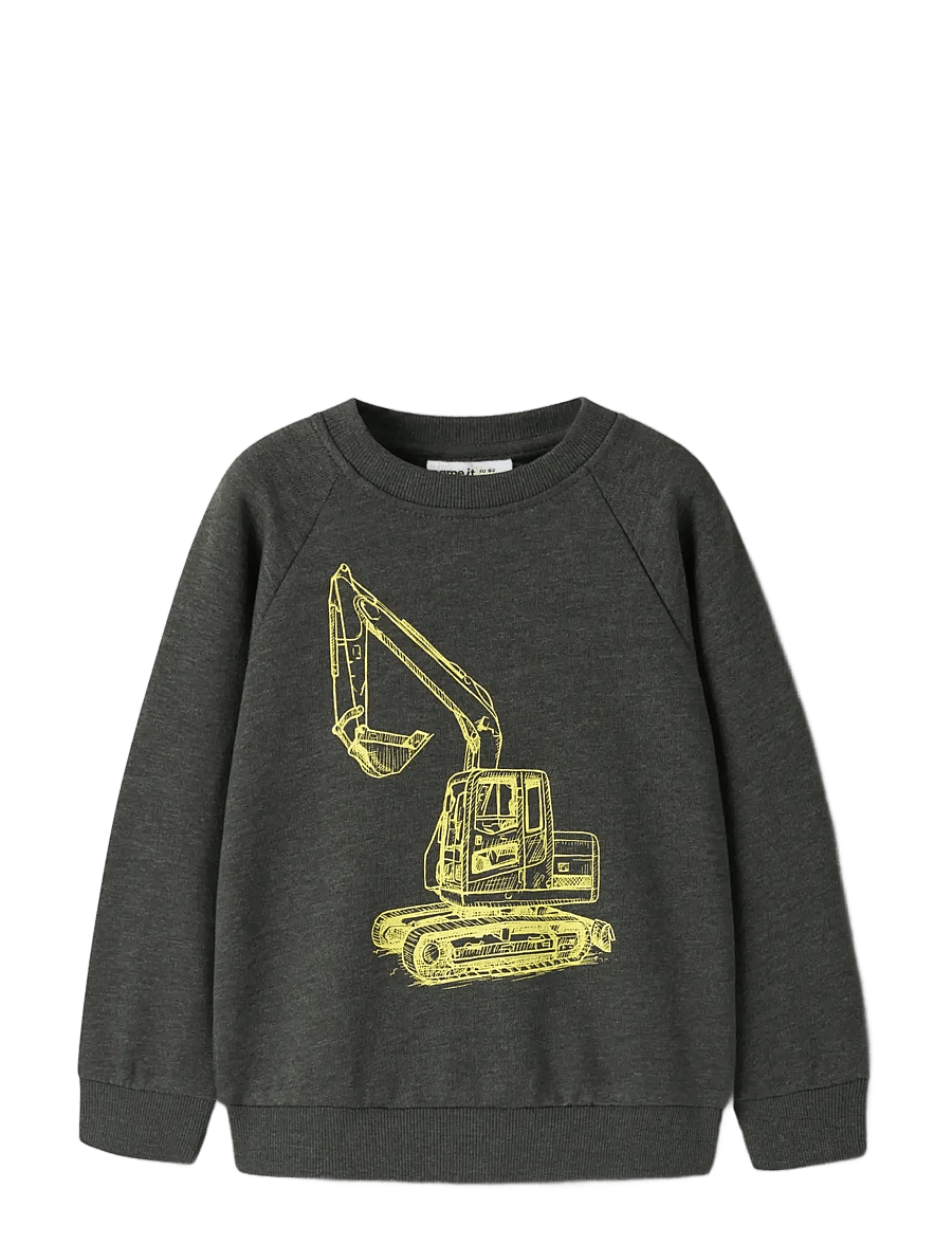 name it - NMMVION LS NREG SWEAT UNB - sweatshirts - peat - 2