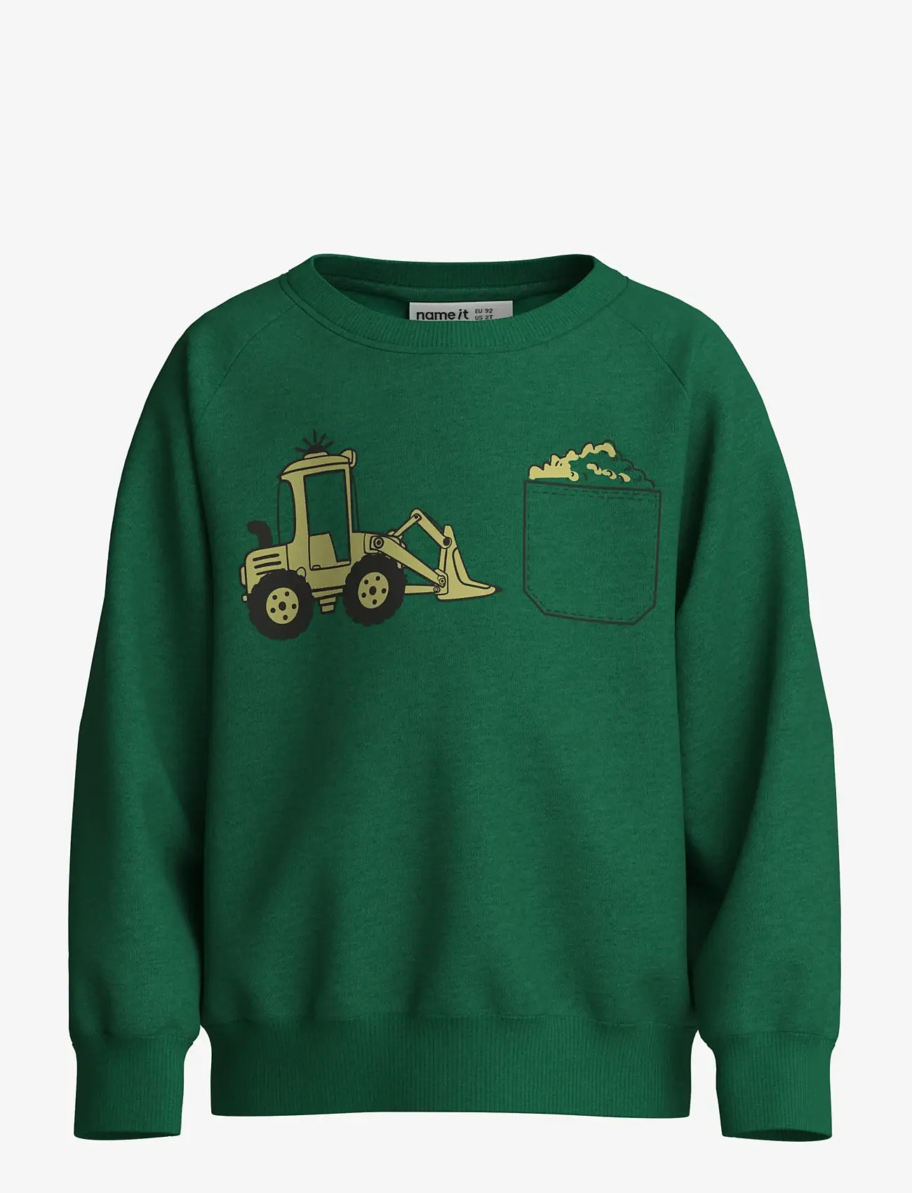 name it - NMMVION LS NREG SWEAT UNB - sweatshirts - verdant green - 0