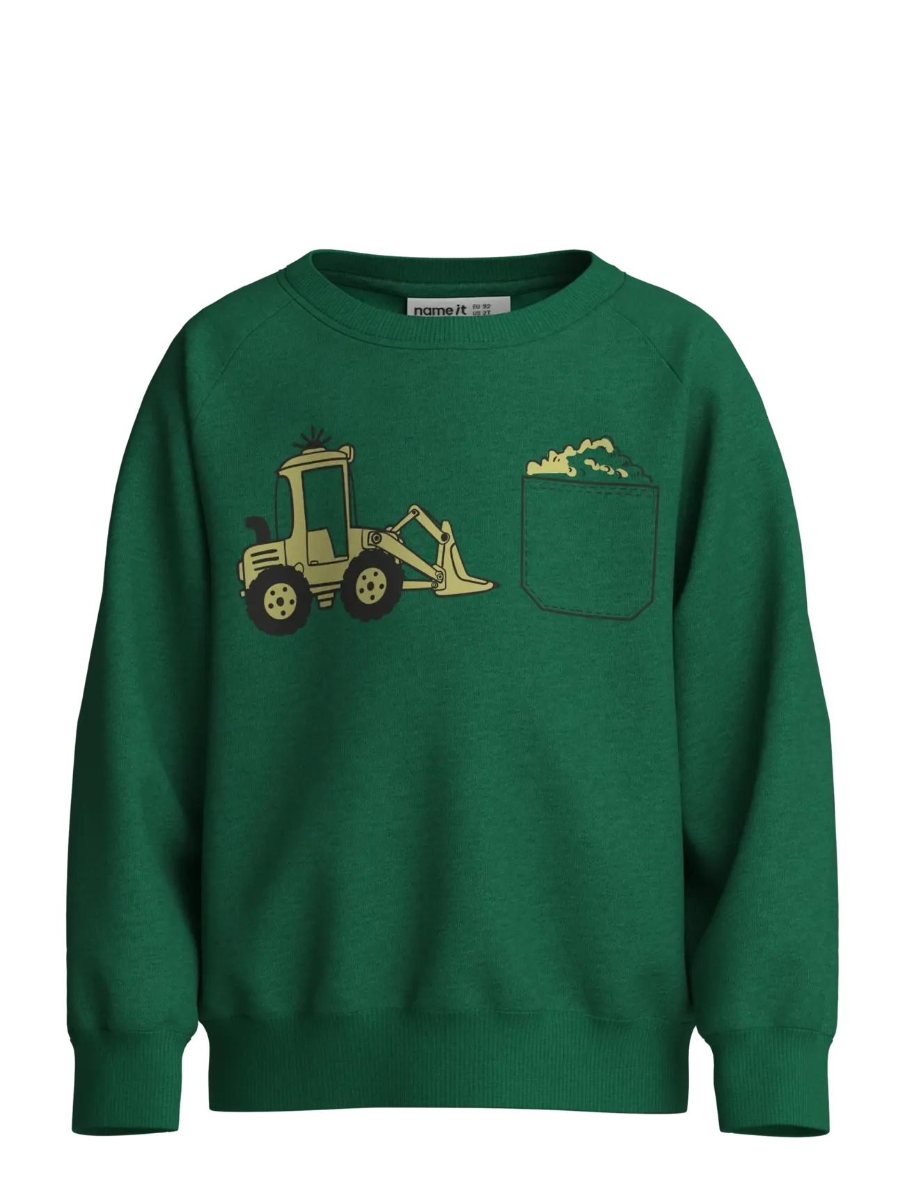 name it NMMVION LS NREG SWEAT UNB - Alussärgid - VERDANT GREEN / green