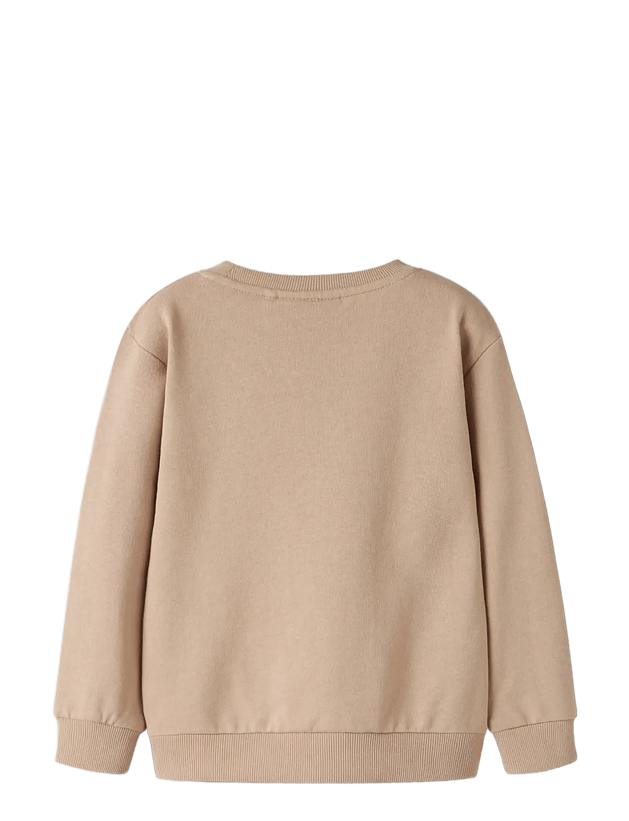name it - NMMVALLEN LS NREG SWEAT UNB - sweatshirts - sesame - 1