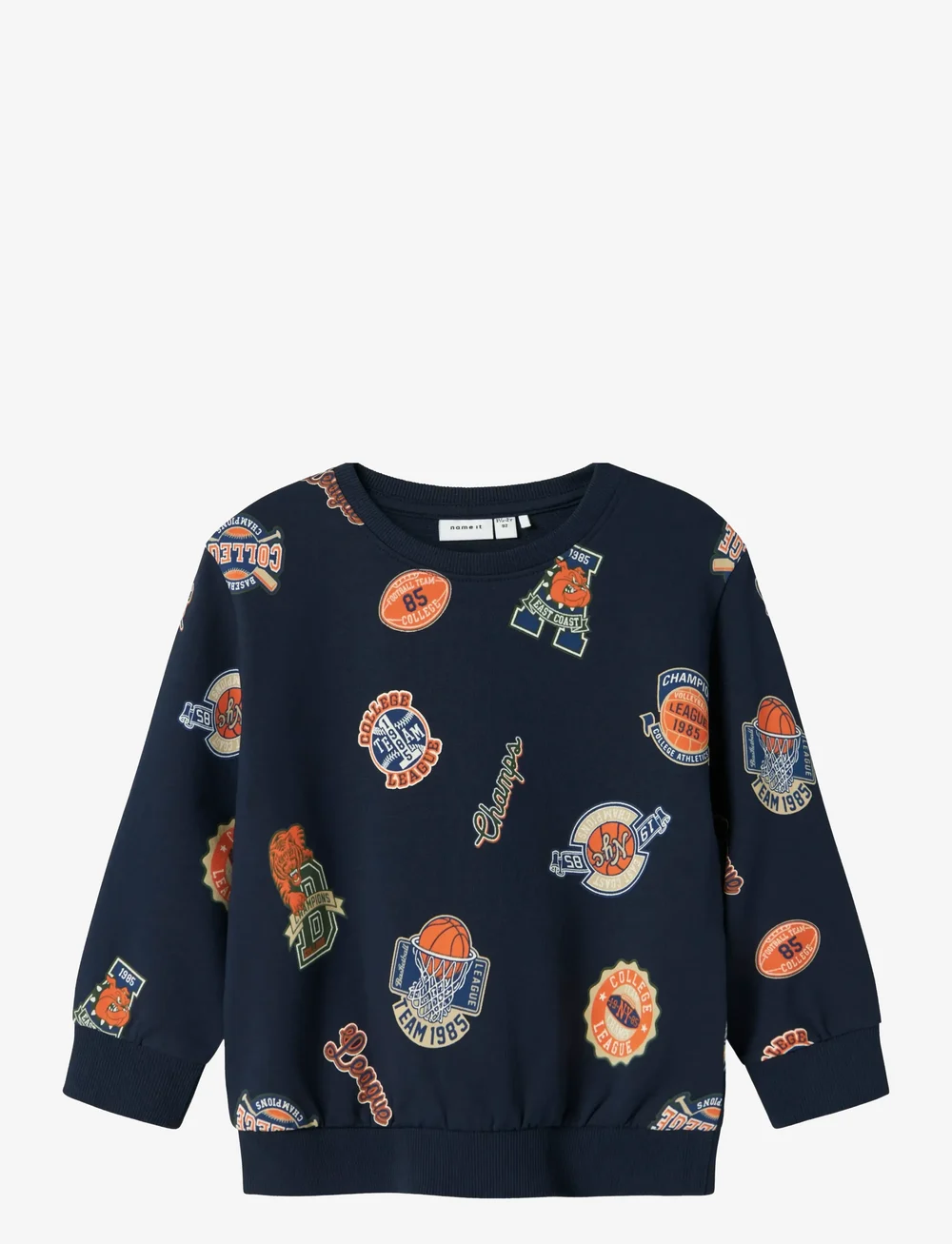 name it - NMMLELAND LS NREG SWEAT BOX BRU - dressipluusid - navy blazer - 1