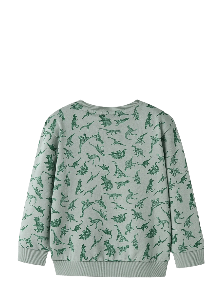 name it - NMMVIFELIX LS NREG SWEAT UNB - sweatshirts - green milieu - 1