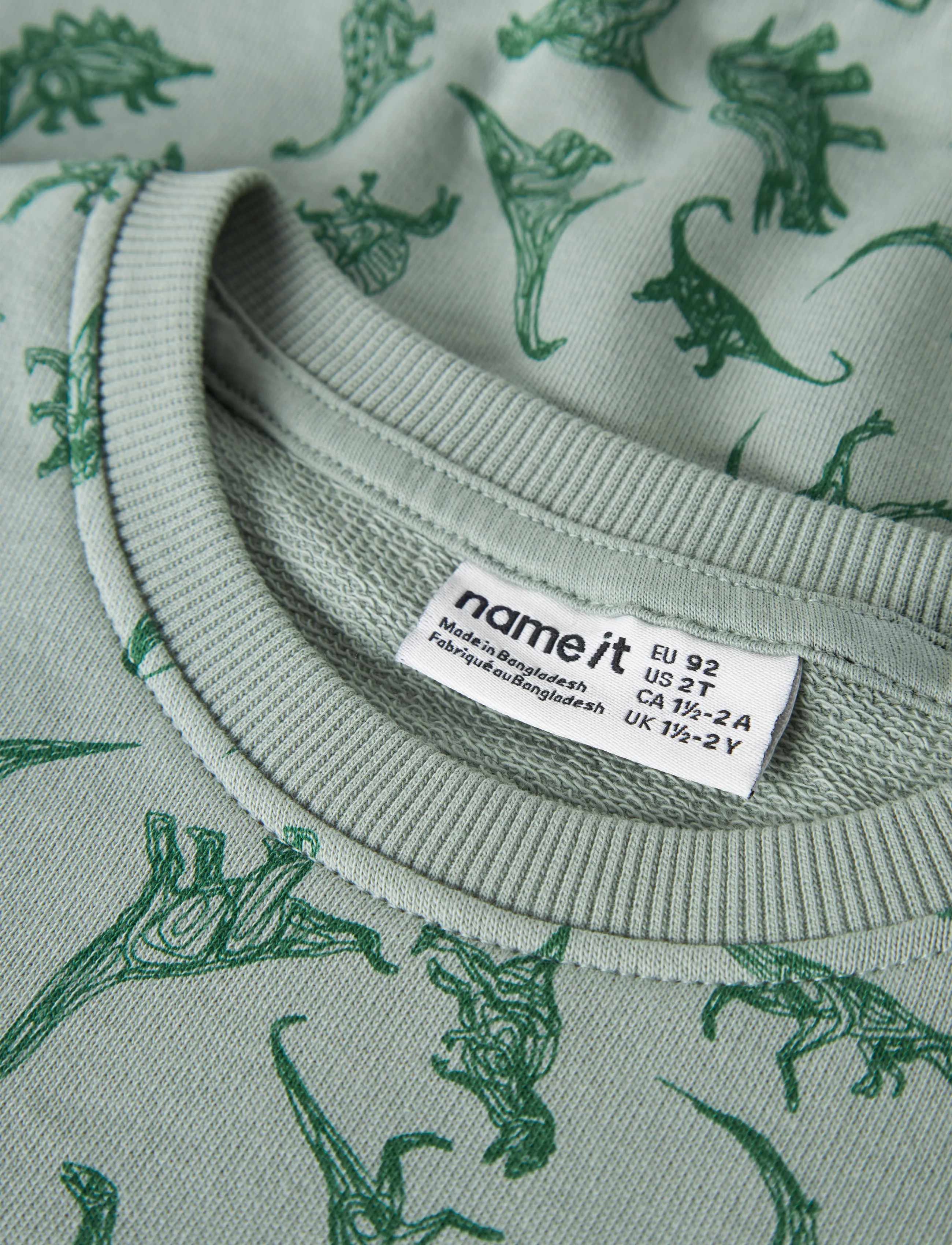 name it - NMMVIFELIX LS NREG SWEAT UNB - dressipluusid - green milieu - 1