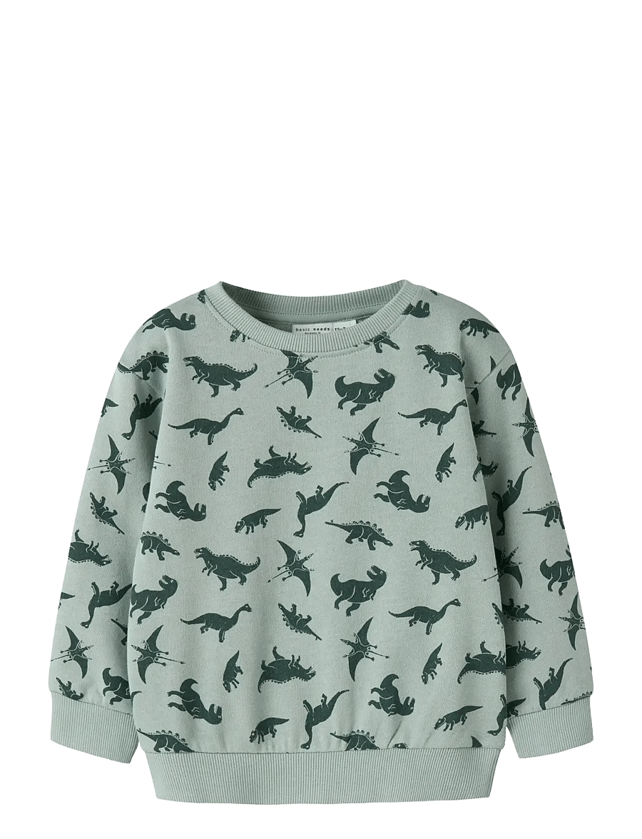 name it - NMMVIFELIX LS NREG SWEAT UNB - sweatshirts - jadeite - 1