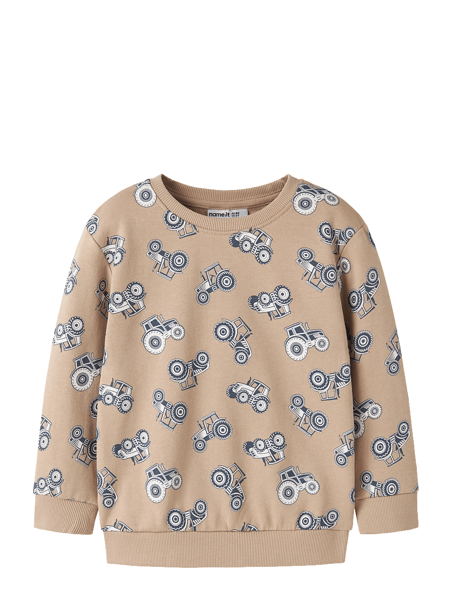 name it - NMMVIFELIX LS NREG SWEAT UNB - sweatshirts - sesame - 0