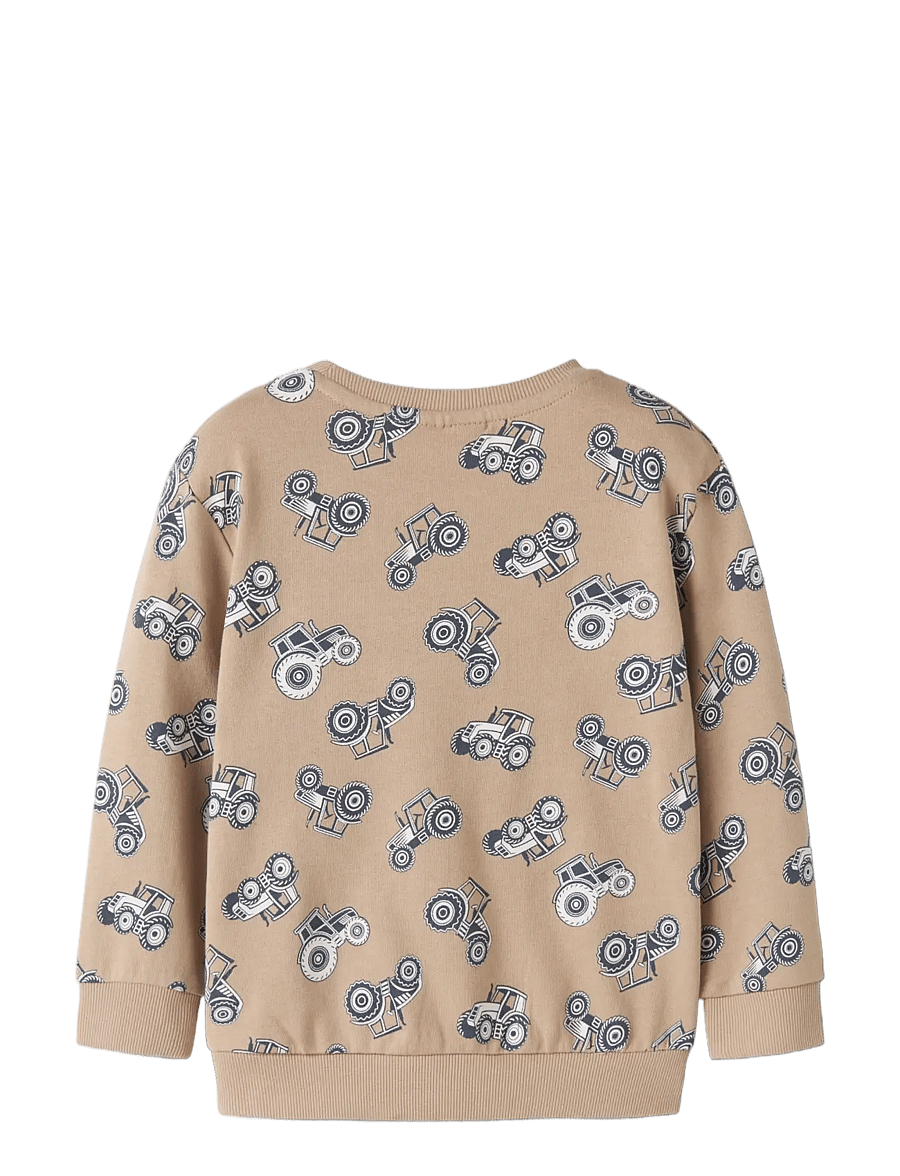 name it - NMMVIFELIX LS NREG SWEAT UNB - sweatshirts - sesame - 1