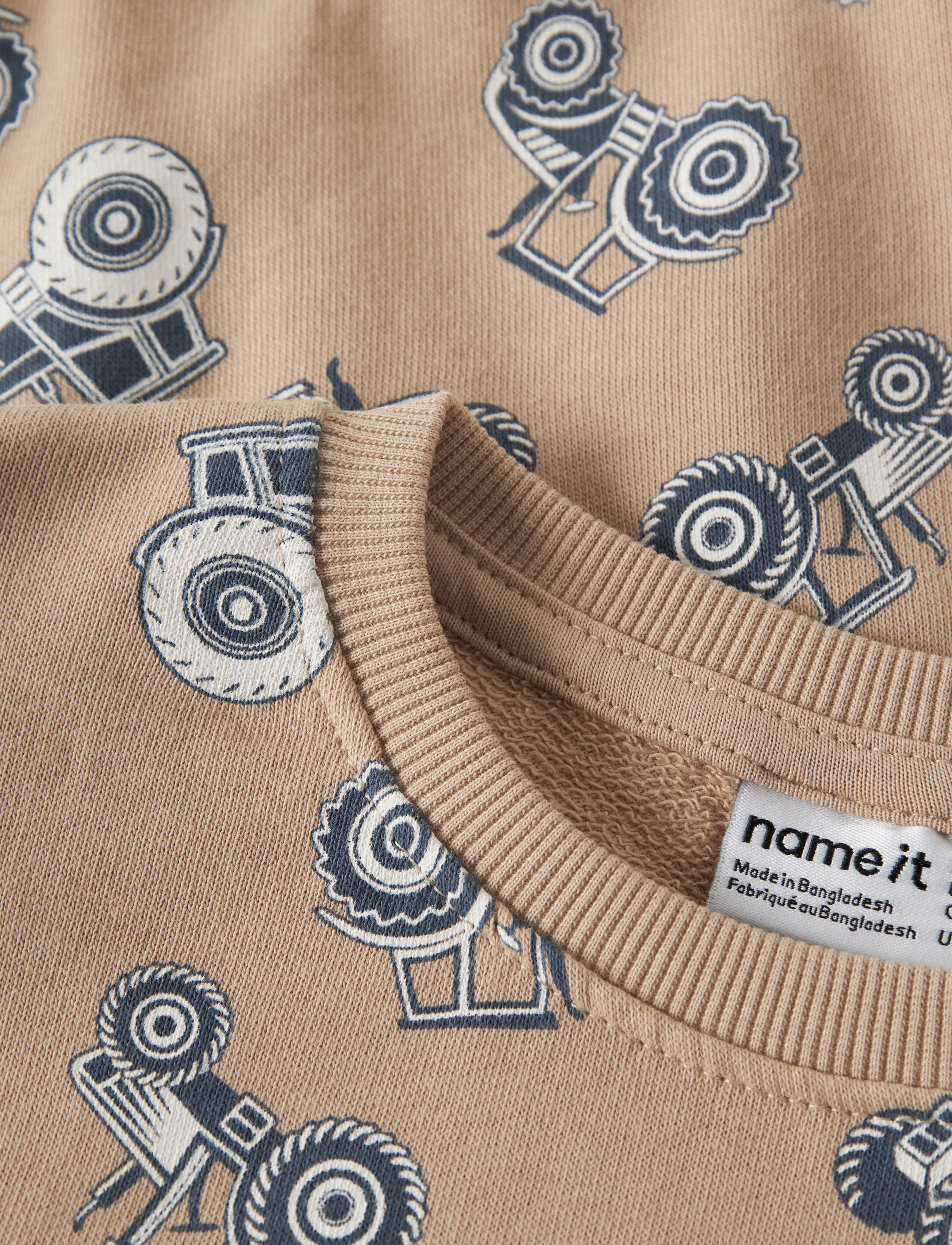 name it - NMMVIFELIX LS NREG SWEAT UNB - sweatshirts - sesame - 2