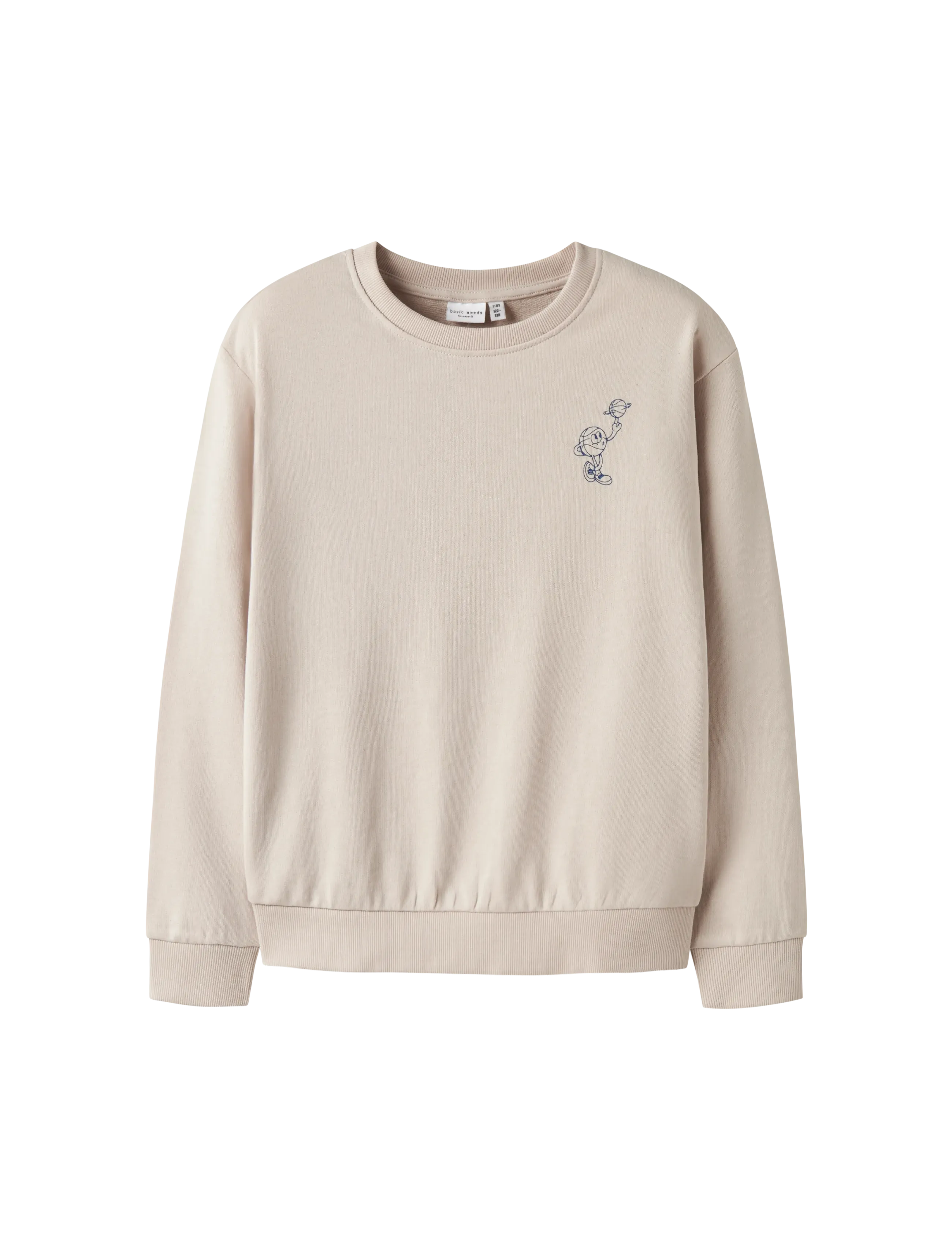 name it NKMVASHA LS NREG SWEAT UNB - Bluzy - PEYOTE / beige