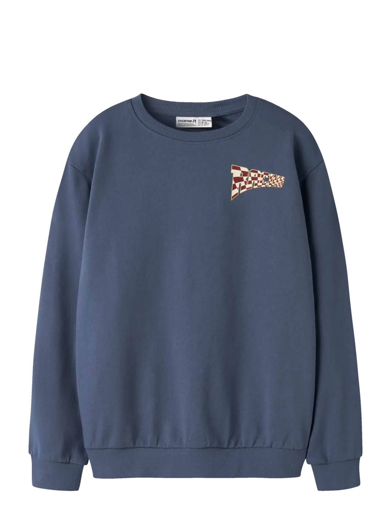 NAME IT Nkmvasha Ls Nreg Sweat Unb Navy - 122-128 - Kinder