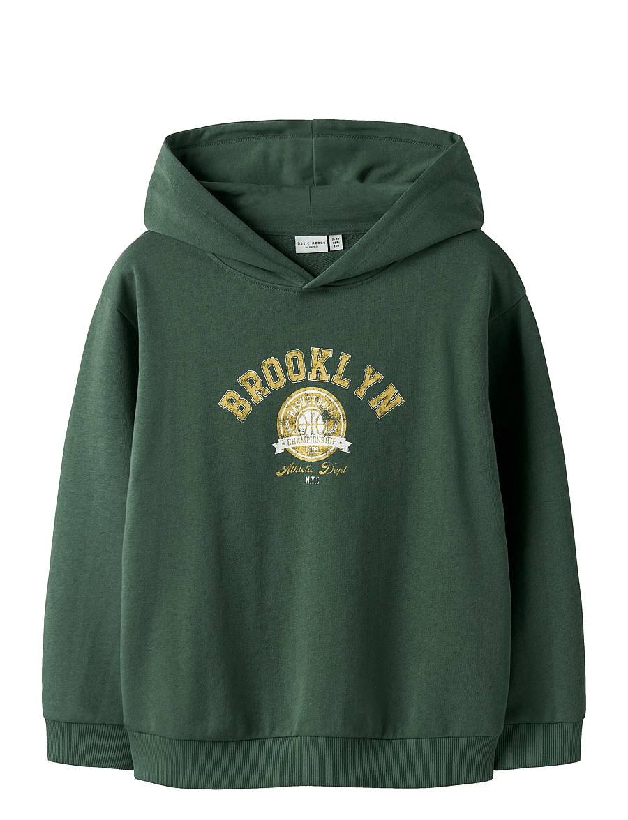 name it - NKMVELTEN LS RLX SWEAT WH UNB - kapuzenpullover - garden topiary - 1