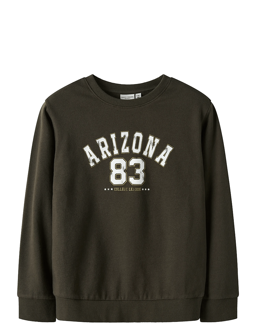 name it - NKMVODER LS NREG SWEAT BOX UNB - sweatshirts - turkish coffee - 1