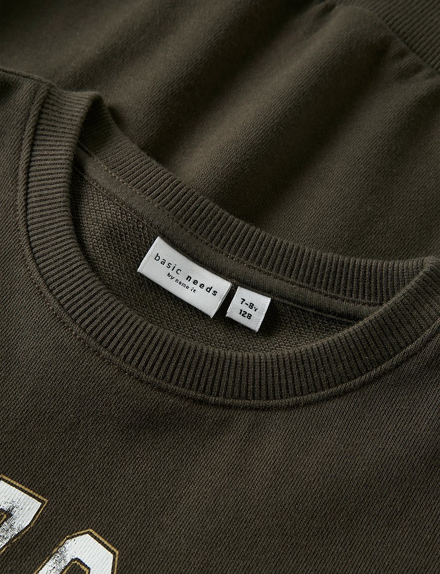 name it - NKMVODER LS NREG SWEAT BOX UNB - sweatshirts - turkish coffee - 0