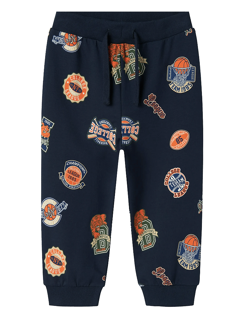 name it - NMMLELAND NREG SWEAT PANT BOX BRU - dressipüksid - navy blazer - 1