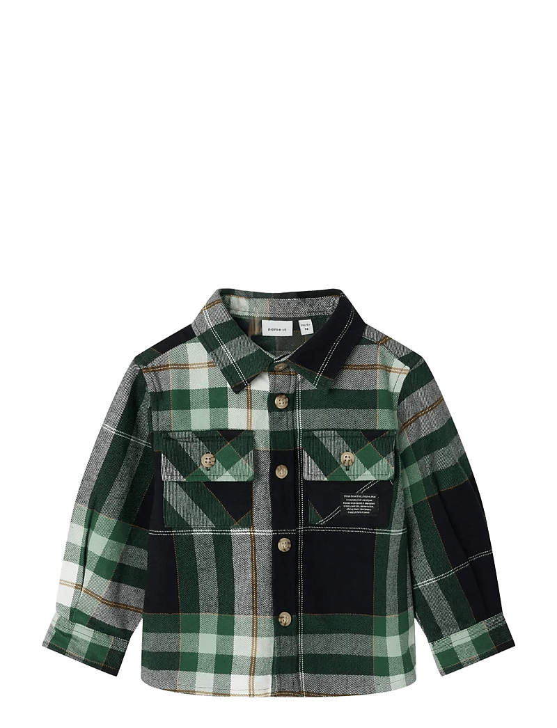 name it - NMMNORRIS LS OVERSHIRT - overshirts - garden topiary - 0