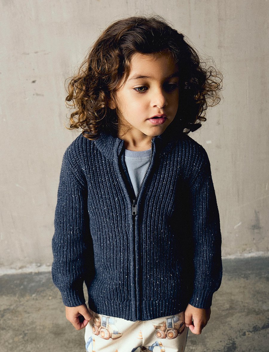 name it - NMMNORMAN LS KNIT CARD - cardigans - ombre blue - 3