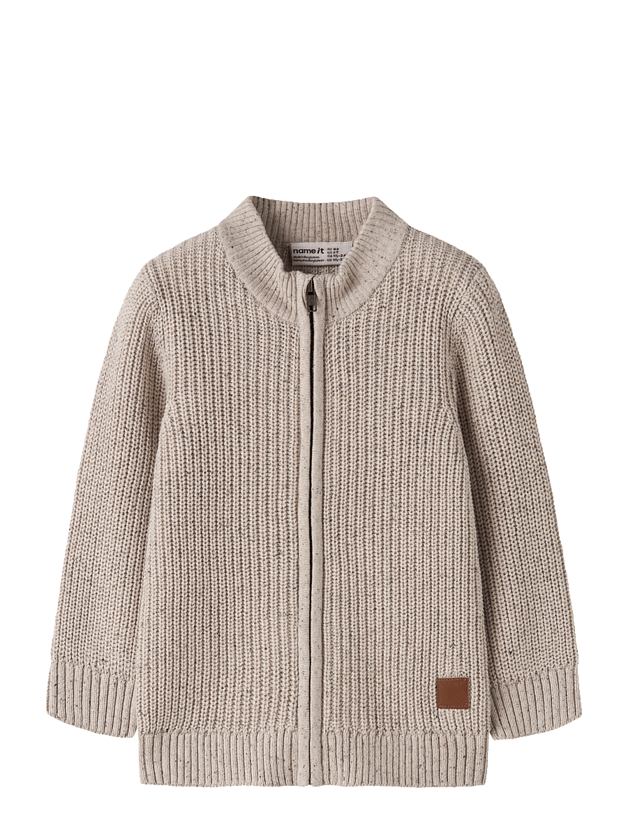 name it - NMMNORMAN LS KNIT CARD - kardiganid - peyote melange - 0