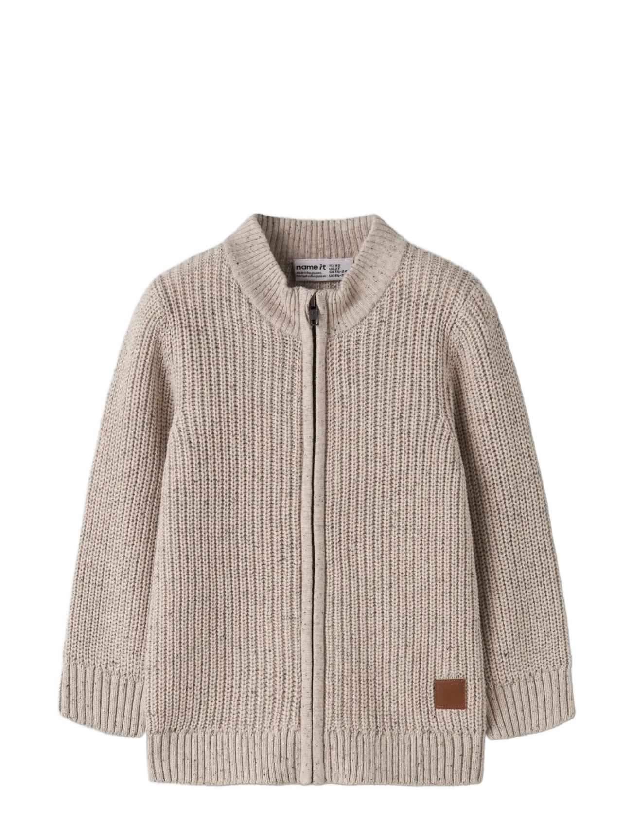 name it - NMMNORMAN LS KNIT CARD - kardiganid - peyote melange - 2