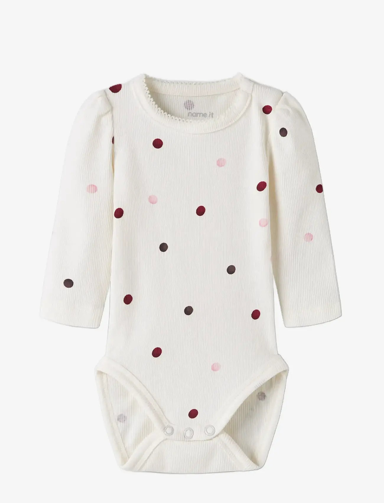 name it - NBFNUTTI LS BODY NOOS - rāpulīši ar garām piedurknēm - antique white - 2
