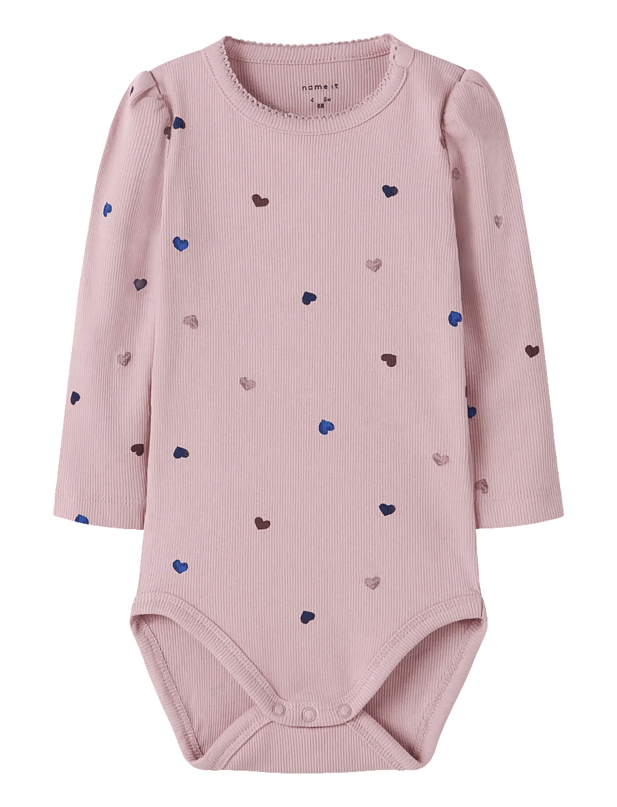 name it - NBFNUTTI LS BODY NOOS - body z długimi rękawami - burnished lilac - 0