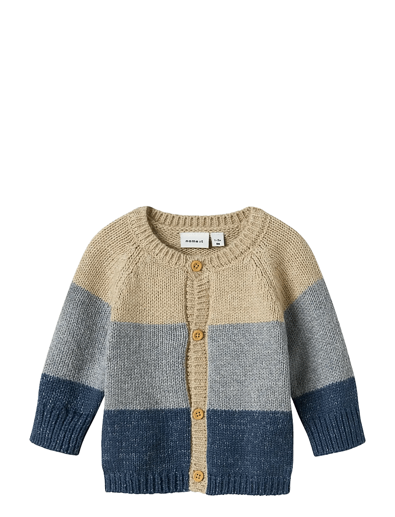 name it - NBMNOLLER LS KNIT CARD - koftor - insignia blue - 0