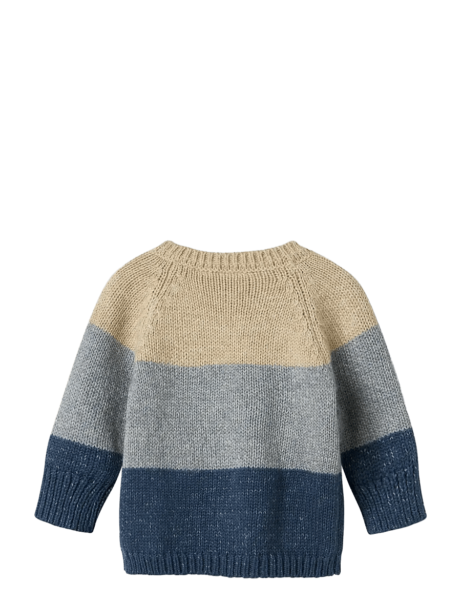 name it - NBMNOLLER LS KNIT CARD - koftor - insignia blue - 2