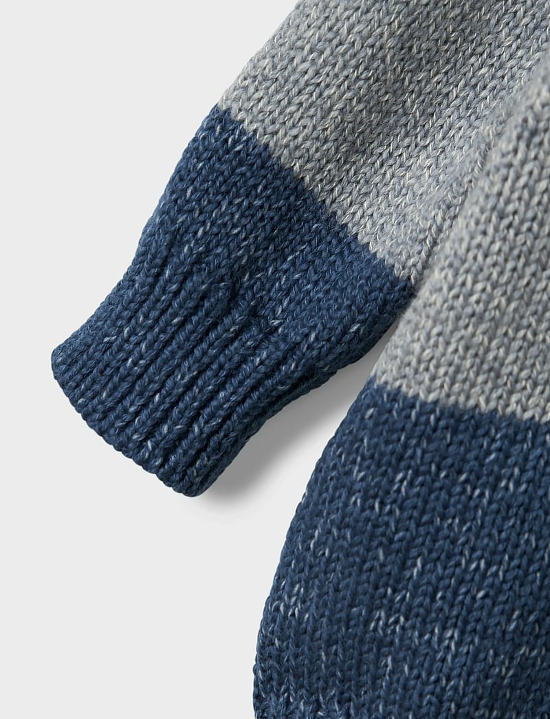 name it - NBMNOLLER LS KNIT CARD - koftor - insignia blue - 2