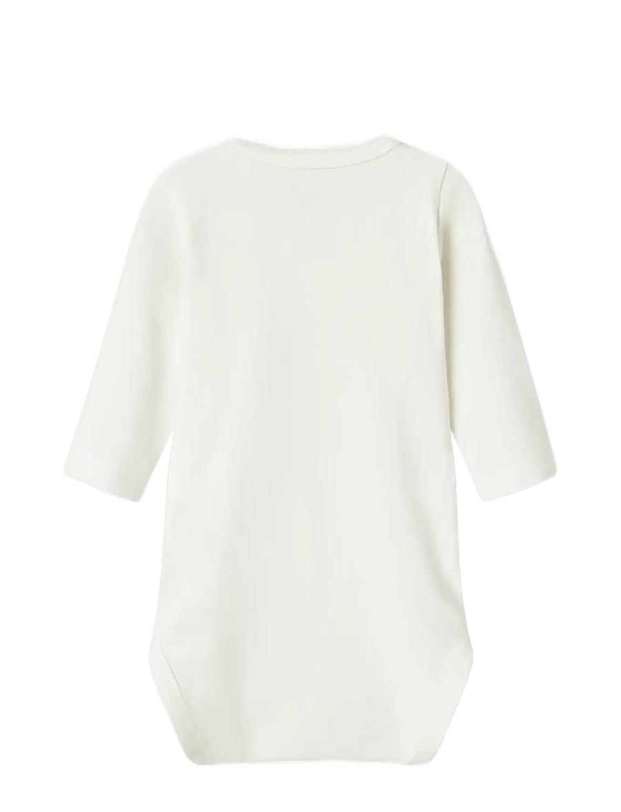 name it - NBFNICORN LS BODY BOX - långärmade bodies - cloud dancer - 2