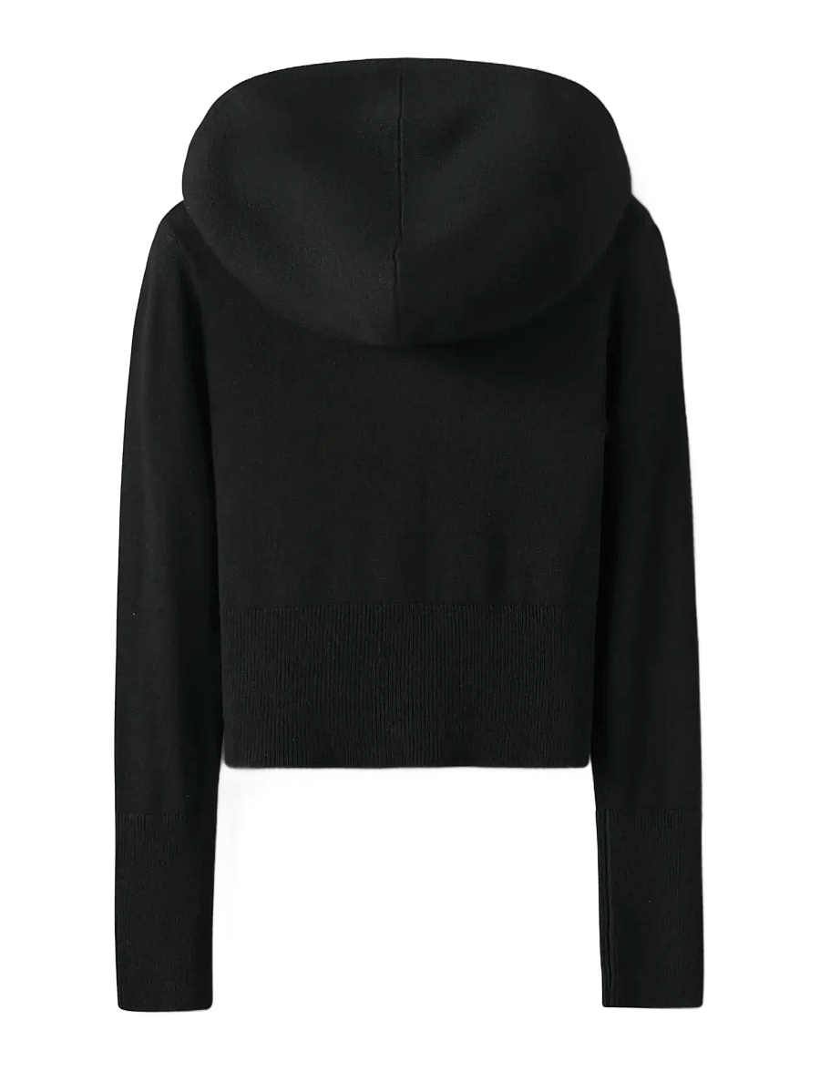 name it - NKFNULLARIA LS SLIM SH KNIT WH - koftor - black - 1