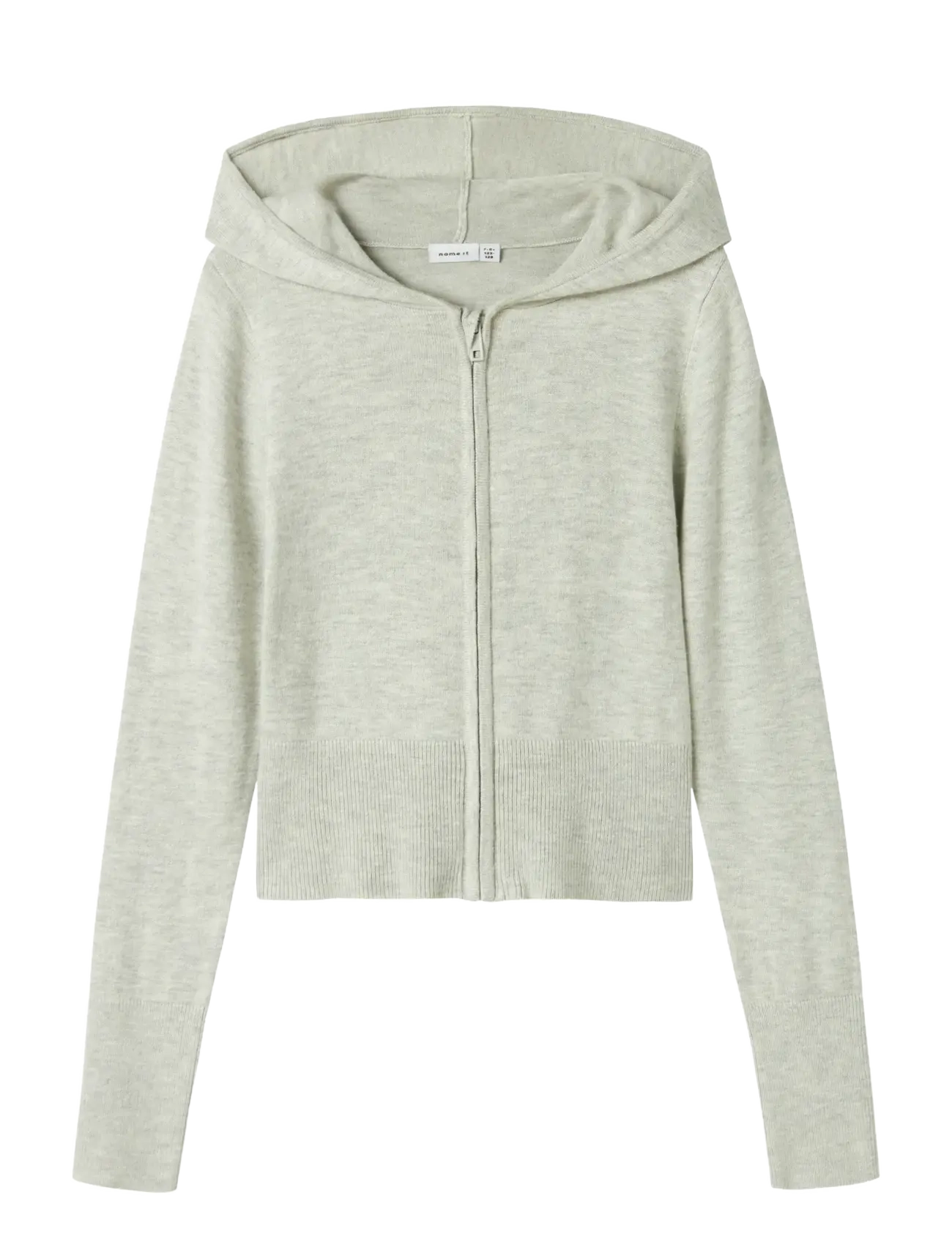 name it NKFNULLARIA LS SLIM SH KNIT WH - Kläder - LIGHT GREY MELANGE / grey