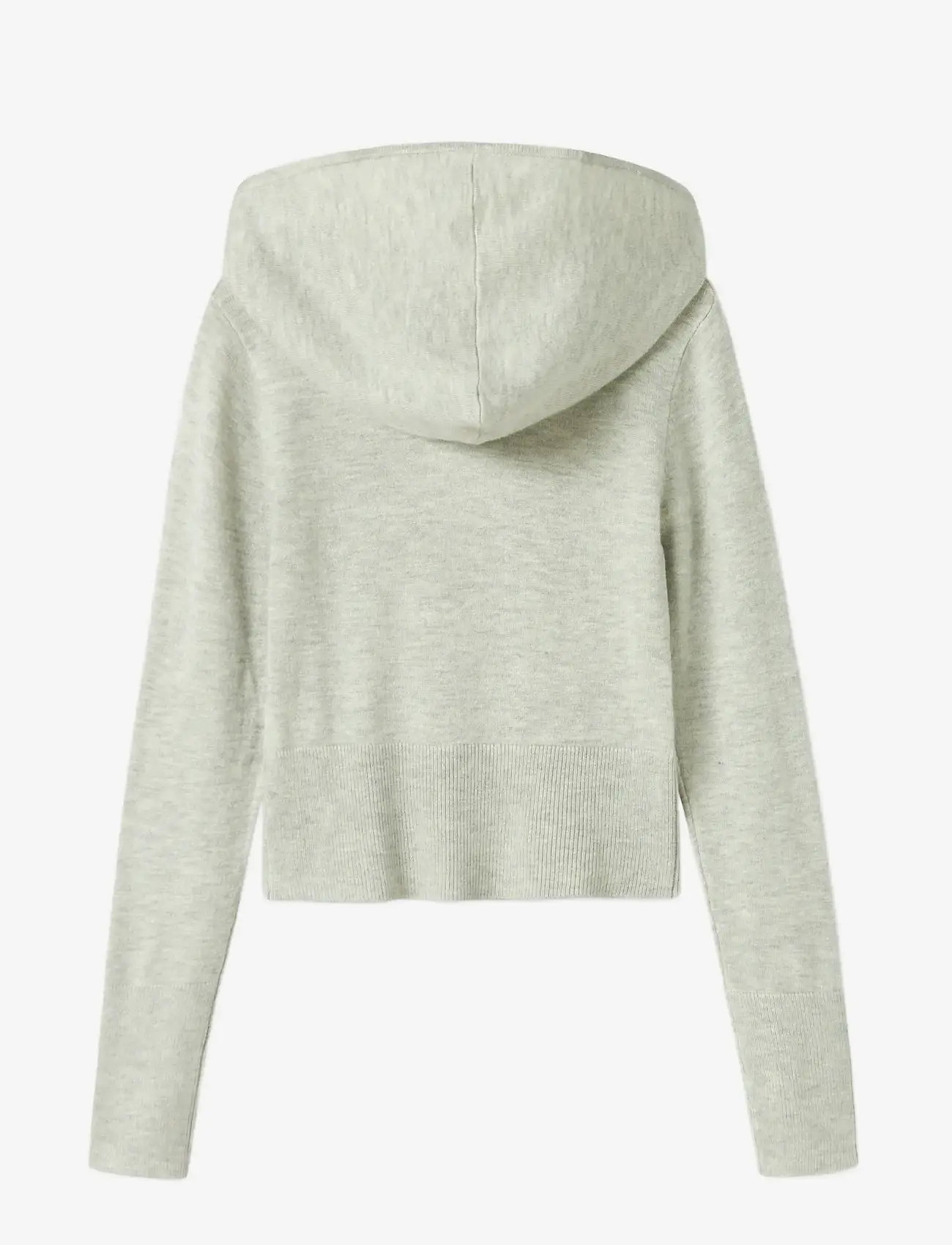 name it - NKFNULLARIA LS SLIM SH KNIT WH - cardigans - light grey melange - 2