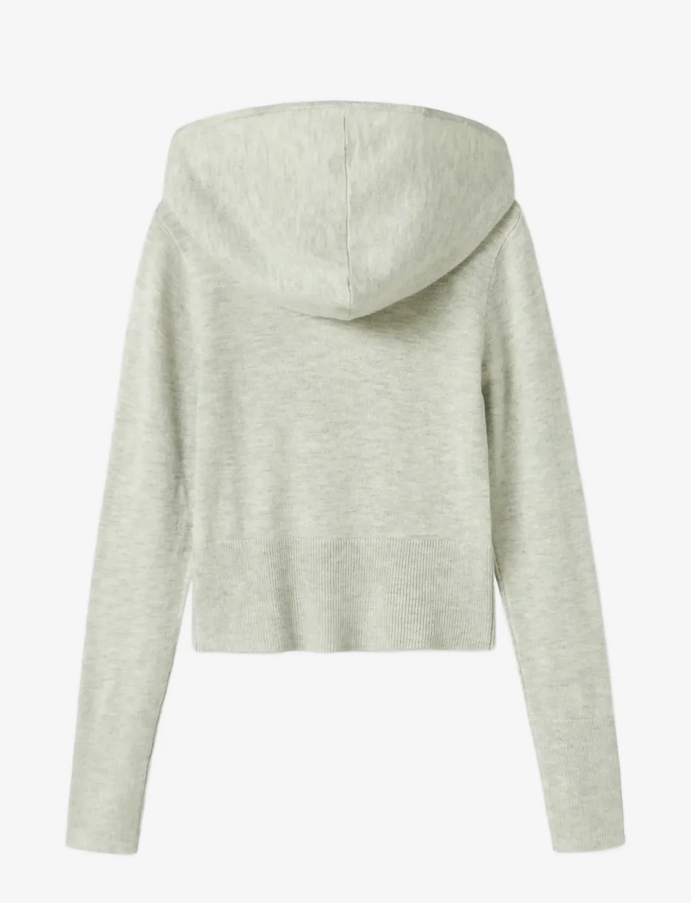 name it - NKFNULLARIA LS SLIM SH KNIT WH - cardigans - light grey melange - 2