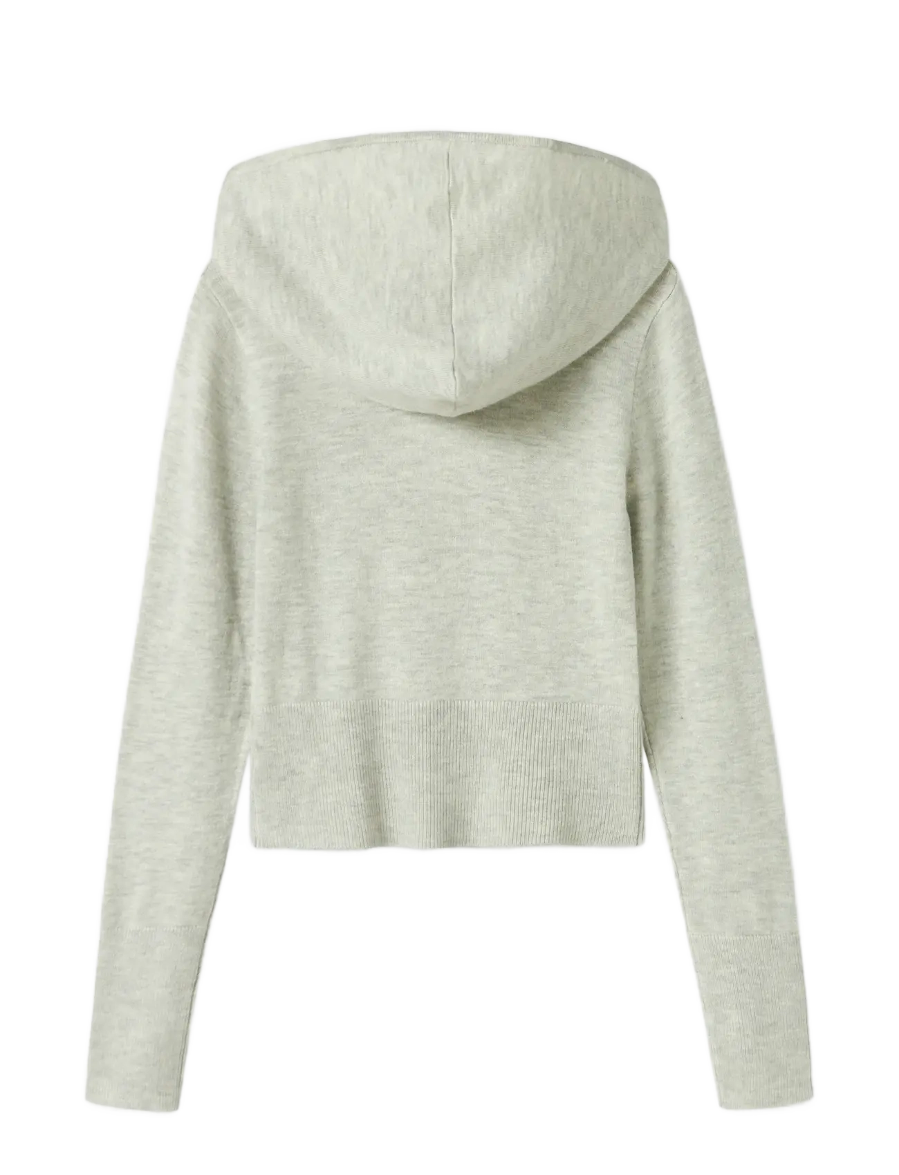 name it - NKFNULLARIA LS SLIM SH KNIT WH - cardigans - light grey melange - 2