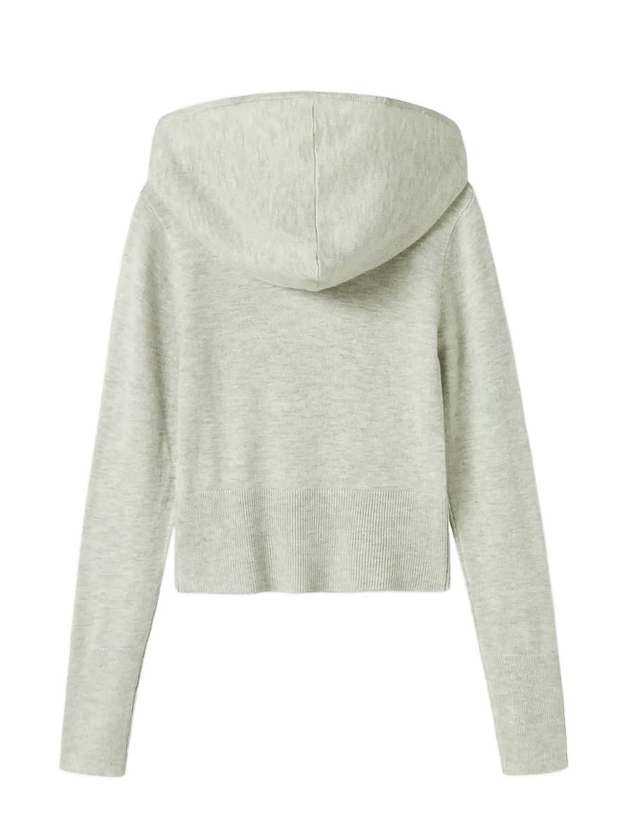 name it - NKFNULLARIA LS SLIM SH KNIT WH - cardigans - light grey melange - 2