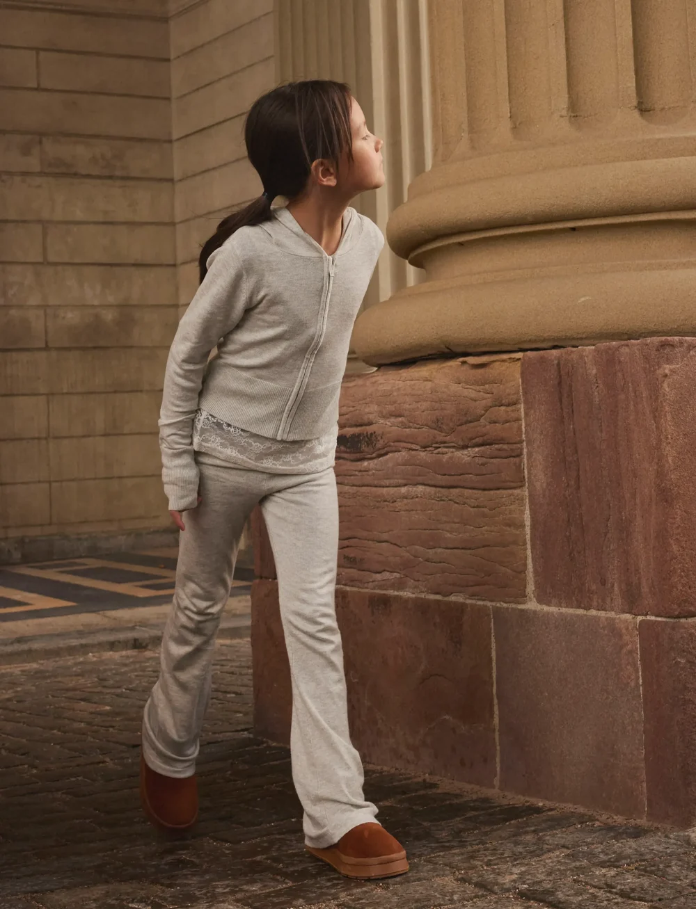 name it - NKFNULLARIA LS SLIM SH KNIT WH - cardigans - light grey melange - 0