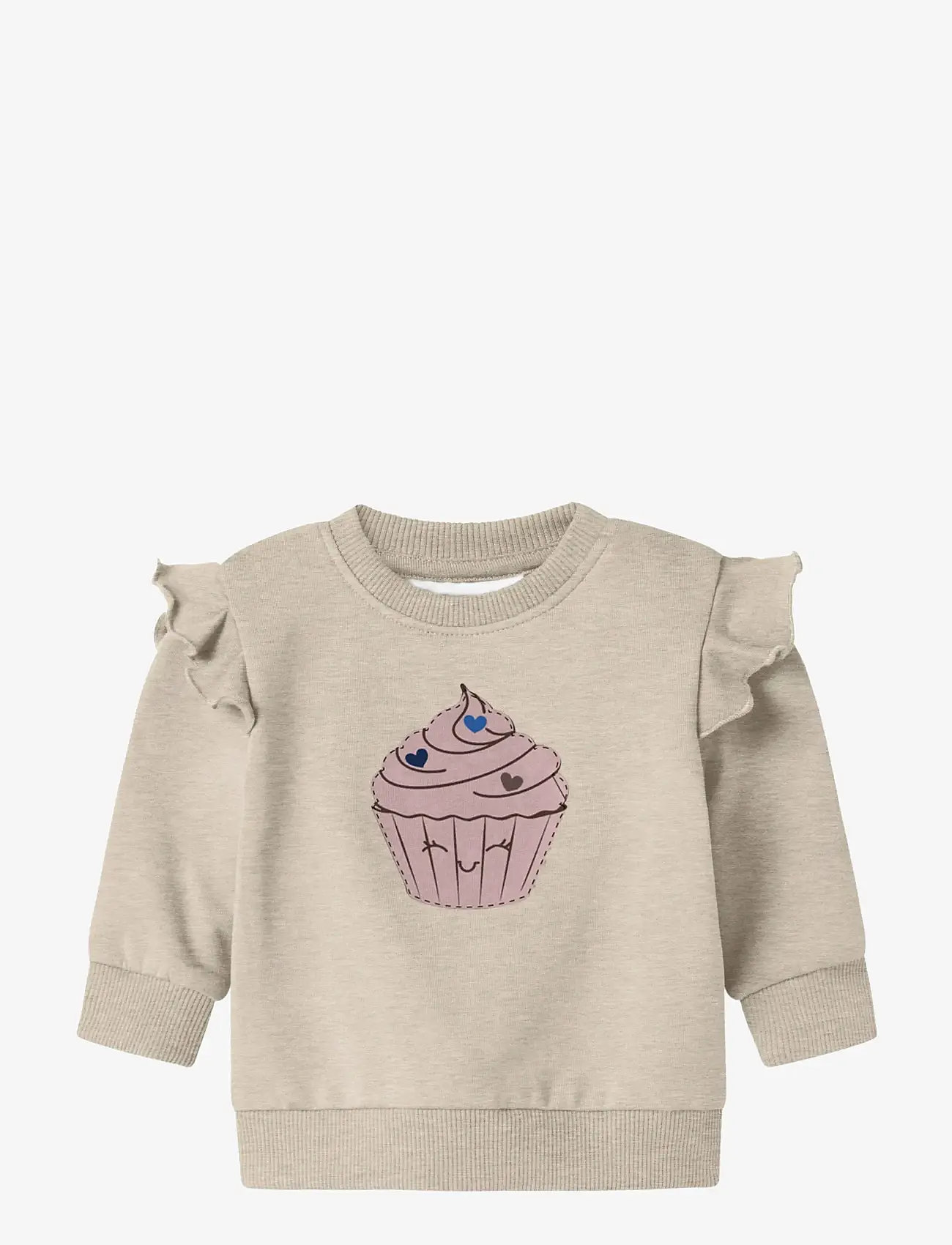 name it - NBFNILDA LS SWEAT BRU - sweatshirts - peyote melange - 0