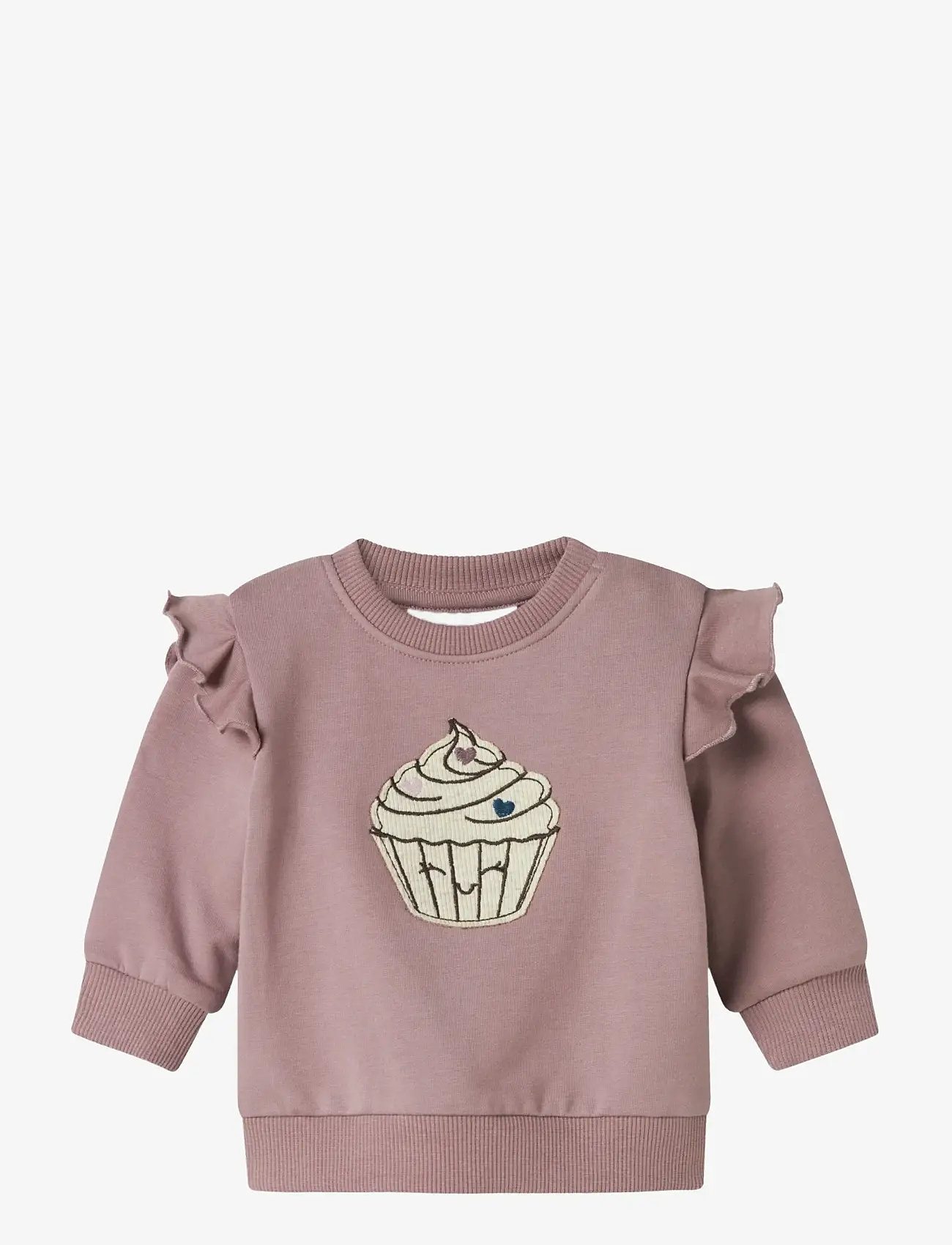 name it - NBFNILDA LS SWEAT BRU - sweatshirts - toadstool - 1