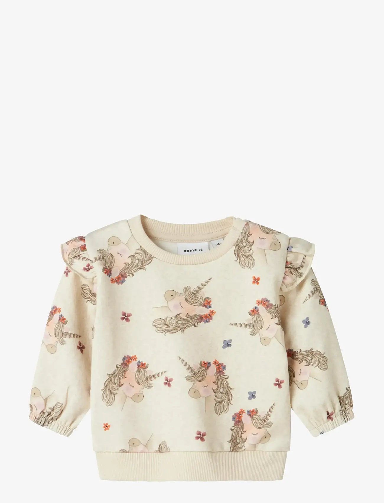 name it - NBFNOISE LS SWEAT BRU - sweatshirts - peyote melange - 0