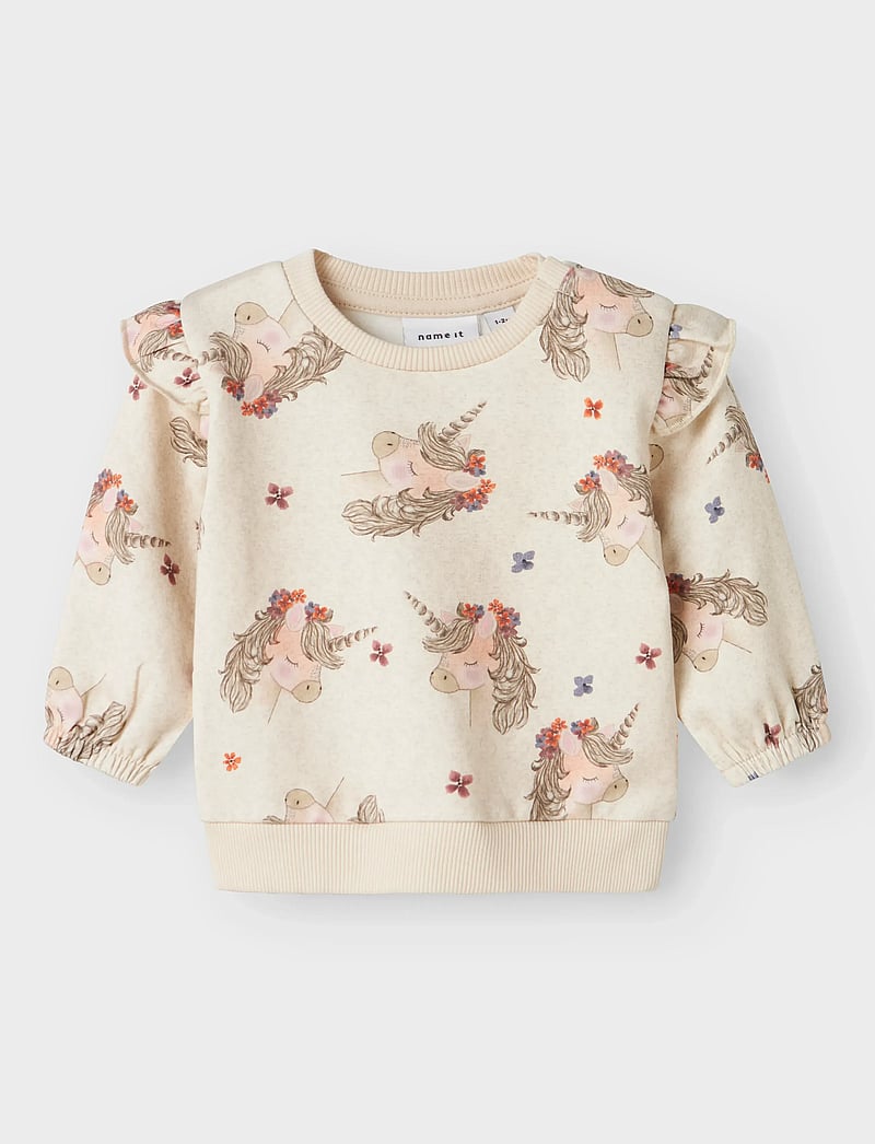 name it - NBFNOISE LS SWEAT BRU - sweatshirts - peyote melange - 0