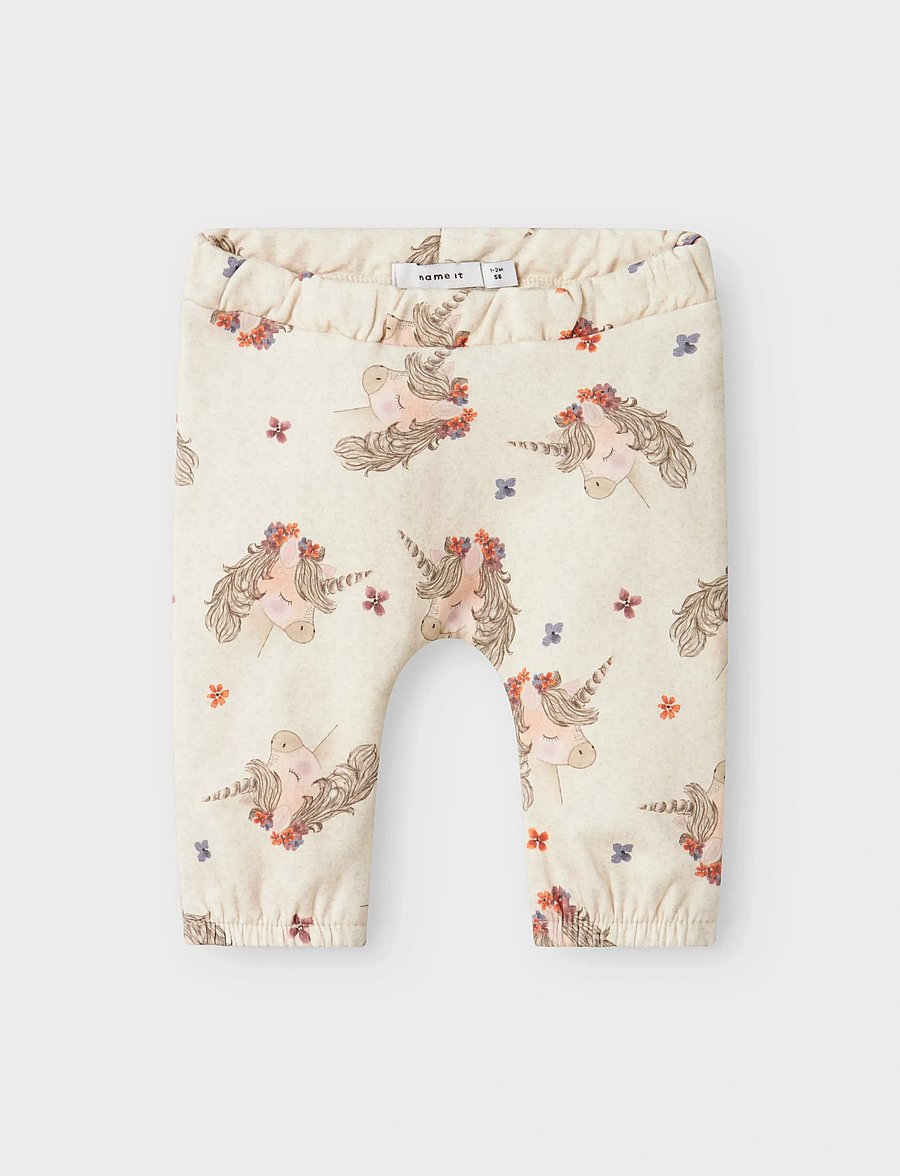 name it - NBFNOISE SWEAT PANT BRU - jogginghosen - peyote melange - 0
