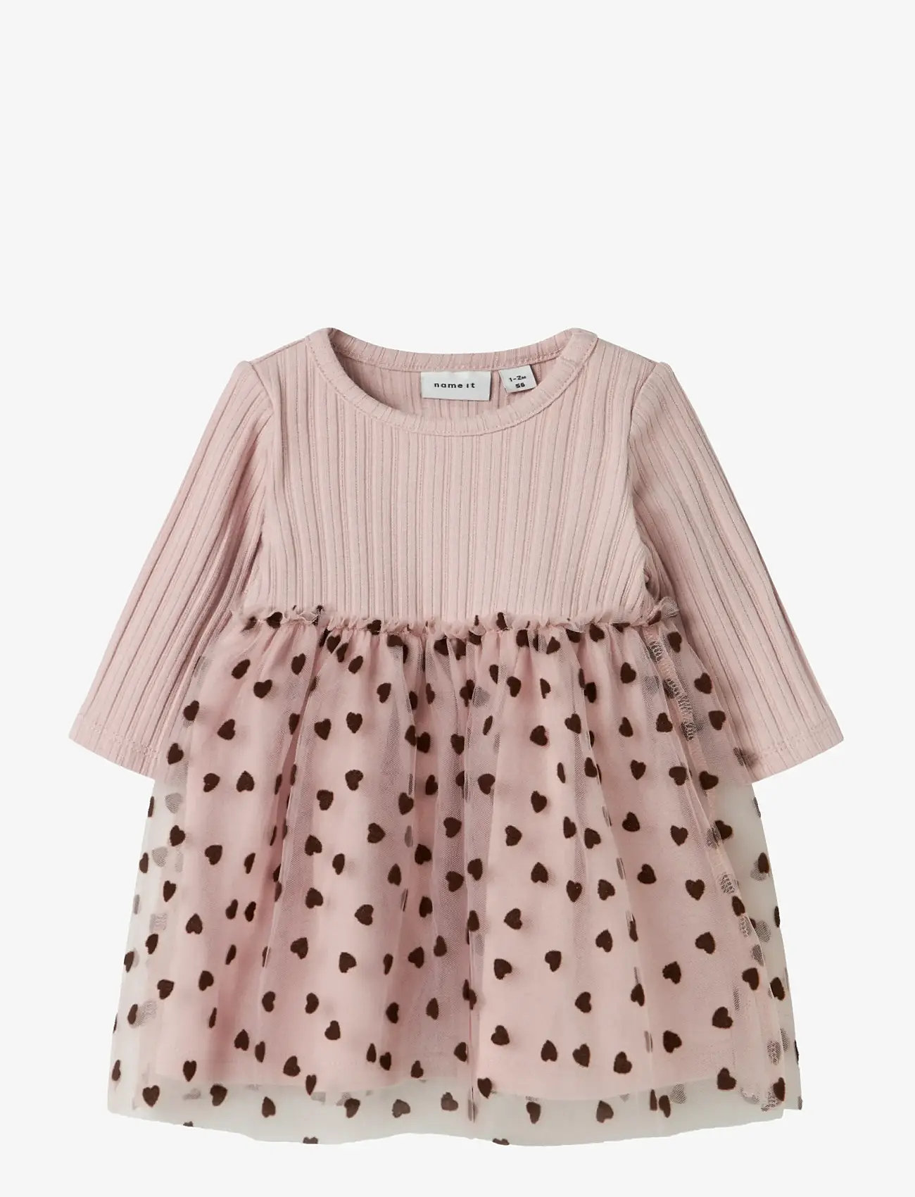 name it - NBFNEA LS TULLE DRESS - langärmelige babykleider - burnished lilac - 0