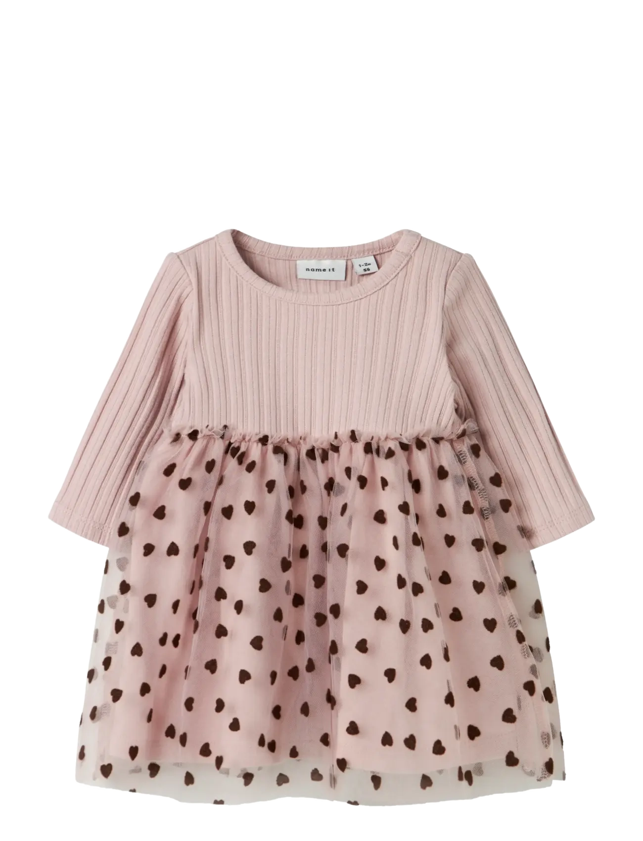 name it NBFNEA LS TULLE DRESS - Klänningar & Kjolar - BURNISHED LILAC / pink/rose