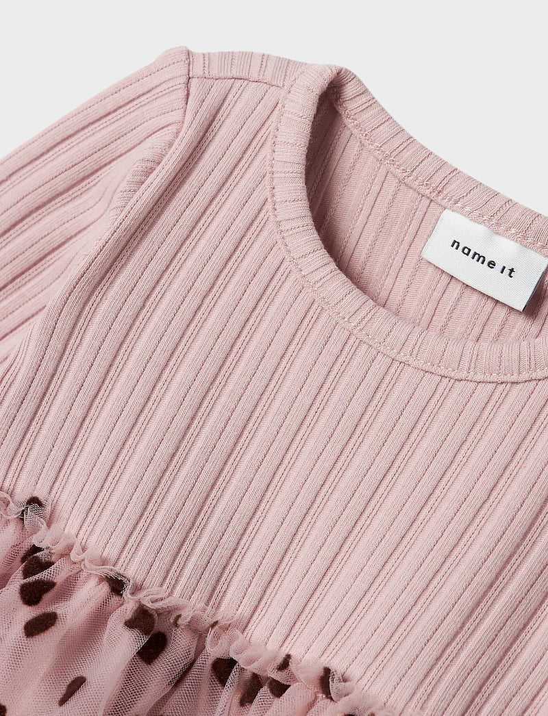 name it - NBFNEA LS TULLE DRESS - baby-kjoler med lange ermer - burnished lilac - 3