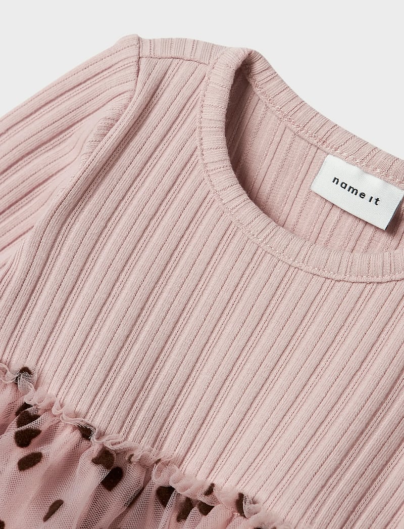 name it - NBFNEA LS TULLE DRESS - langärmelige babykleider - burnished lilac - 2