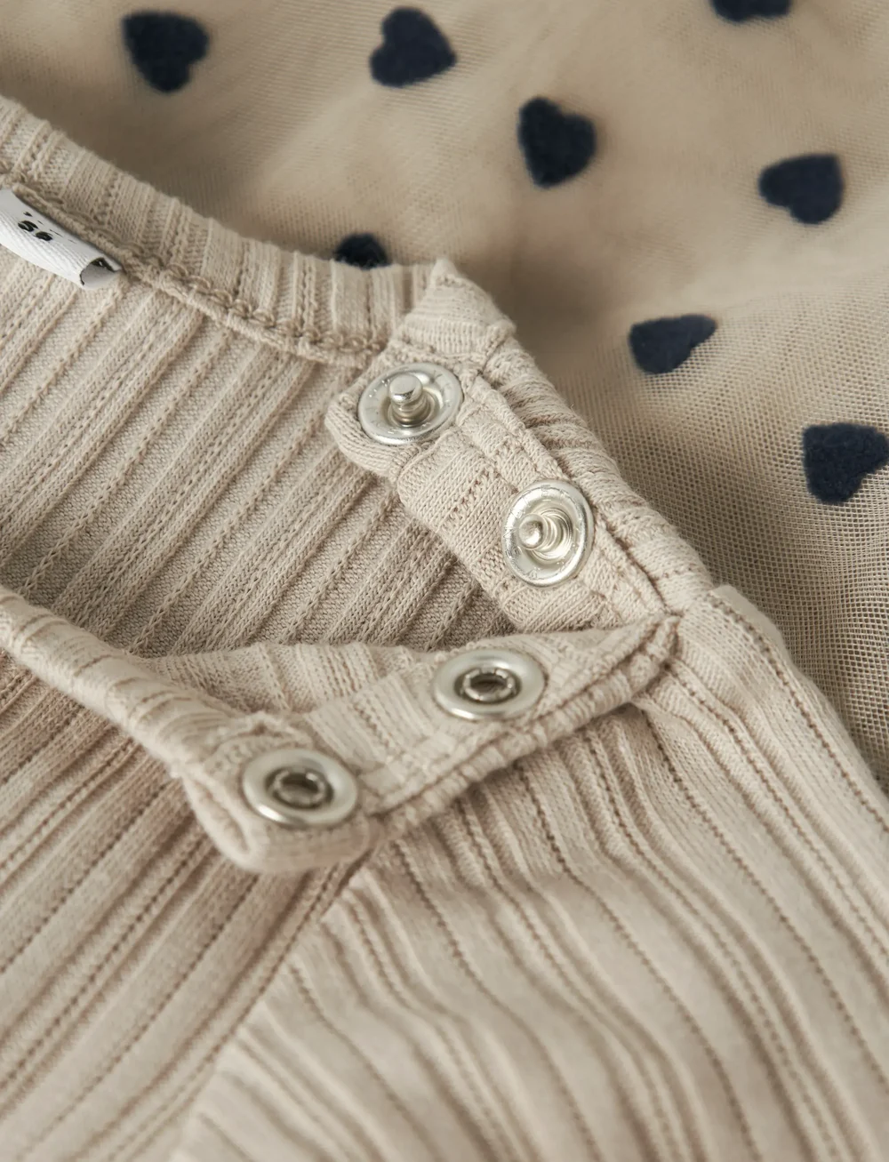 name it - NBFNEA LS TULLE DRESS - langærmede babykjoler - island fossil - 2