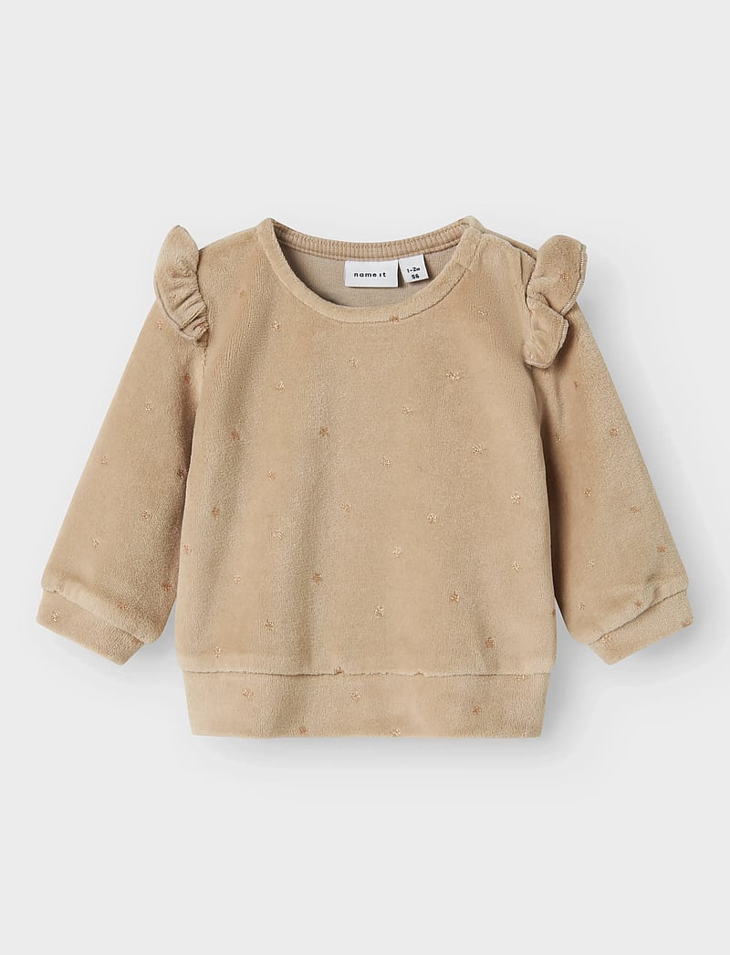 name it - NBFNORAH LS VEL TOP - sweatshirts - island fossil - 0