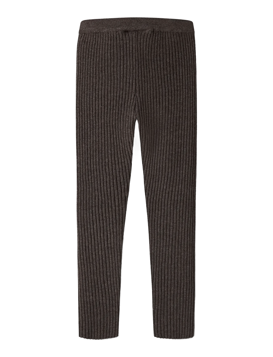 name it - NMFNALIA KNIT LEGGING - leggings - chocolate plum - 1