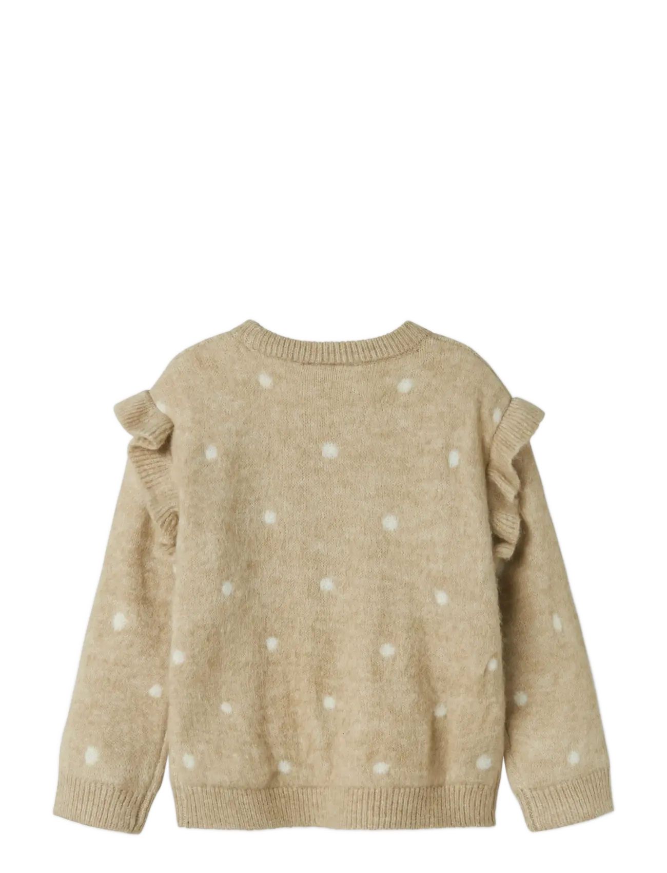 name it - NMFNEDE LS KNIT - džemperiai - island fossil - 1