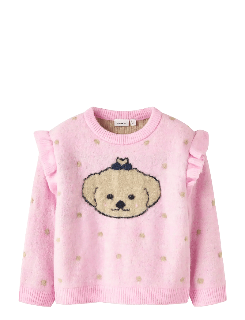 name it - NMFNEDE LS KNIT - pullover - sweet dreams - 0