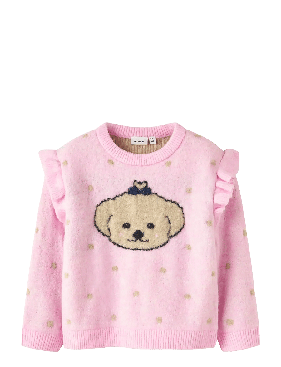 name it - NMFNEDE LS KNIT - trøjer - sweet dreams - 0