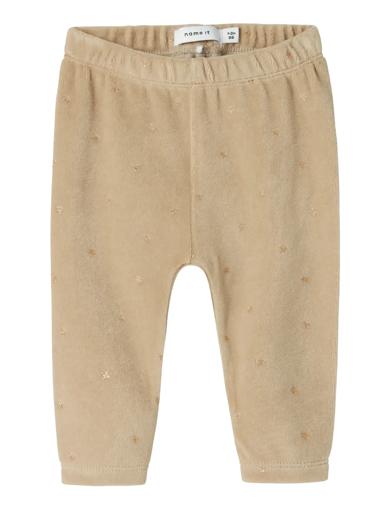 name it Nbfnorah Vel Legging, 68, Unterteile, Beige - Leggings, Kinder